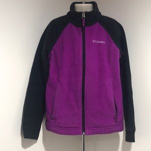 Purple & Black S (7/8) Fleece Jacket GUC